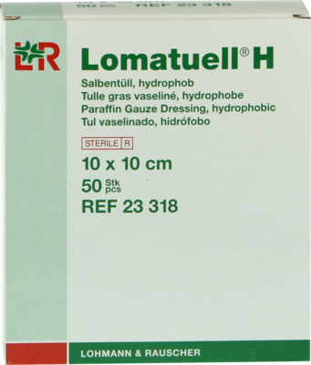 LOMATUELL H Salbentüll 10x10 cm steril - 50Stk