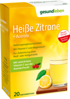 GESUND LEBEN heiße Zitrone+Acerola Pulver - 20Stk