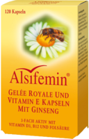 ALSIFEMIN Gelee Royal+Vit.E m.Ginseng Kapseln - 120Stk - Für Frauen & Männer
