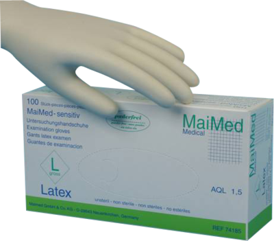 MAIMED sensitiv PF Unt.Handsch.unster.Latex Gr.S - 100Stk
