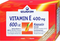 GESUNDFORM Vitamin E 400 mg Kapseln - 60Stk