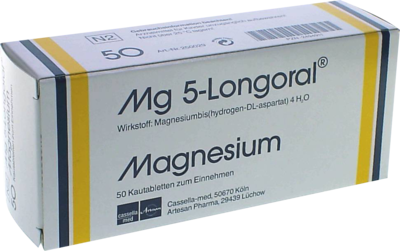 MG 5 LONGORAL Kautabletten - 50Stk - Magnesium