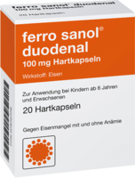 FERRO SANOL duodenal Hartkaps.m.msr.überz.Pell. - 20Stk - Eisen