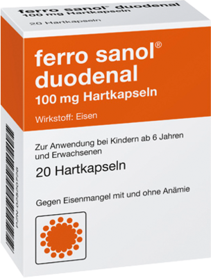 FERRO SANOL duodenal Hartkaps.m.msr.überz.Pell. - 20Stk - Eisen