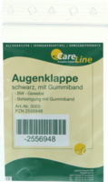 AUGENKLAPPE mit Gummiband schwarz - 1Stk