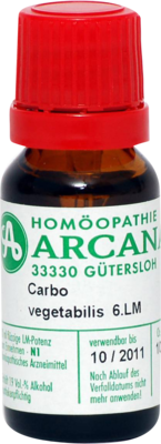 CARBO VEGETABILIS LM 6 Dilution - 10ml
