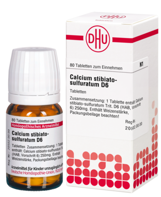 CALCIUM STIBIATO sulfuratum D 6 Tabletten - 80Stk