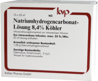 NATRIUMHYDROGENCARBONAT-Lösung 8,4% Köhler - 10X20ml