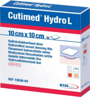 CUTIMED Hydro L Hydrokolloidverb.dünn 10x10 cm - 10Stk