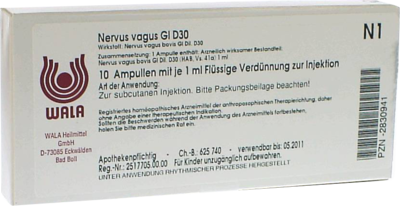NERVUS VAGUS GL D 30 Ampullen - 10X1ml