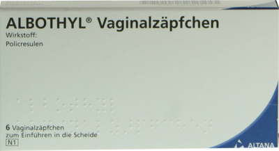 ALBOTHYL Vaginalzäpfchen 90 mg - 6Stk
