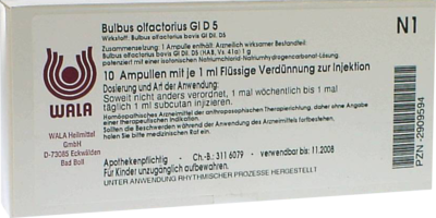 BULBUS OLFACTORIUS GL D 5 Ampullen - 10X1ml