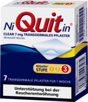 NIQUITIN Clear 7 mg transdermale Pflaster - 7Stk - Raucherentwöhnung