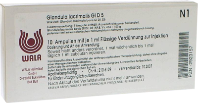GLANDULA LACRIMALIS GL D 5 Ampullen - 10X1ml
