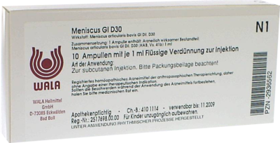 MENISCUS GL D 30 Ampullen - 10X1ml