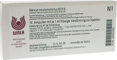 NERVUS OCULOMOTORIUS GL D 5 Ampullen - 10X1ml
