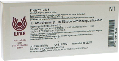 PHARYNX GL D 6 Ampullen - 10X1ml