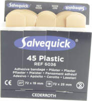 SALVEQUICK Pflasterstrips wasserfest Refill 6036 - 45Stk