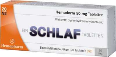 HEMODORM 50 mg Einschlaftabletten - 20Stk - Unruhe & Schlafstörungen