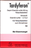 TARDYFERON Depot-Eisen(II)-sulfat 80 mg Retardtab. - 100Stk - Eisen