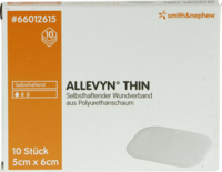 ALLEVYN Thin 5x6 cm dünne Wundauflage - 10Stk