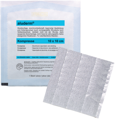 ALUDERM Kompressen 10x10 cm - 1Stk