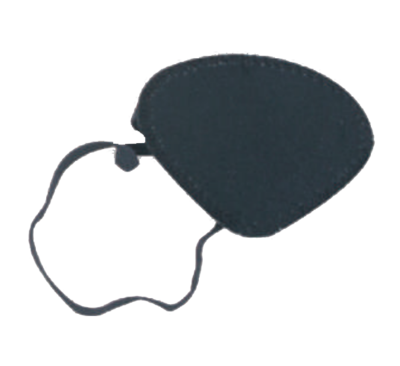 AUGENKLAPPE oval mit Gummiband - 1Stk