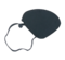 AUGENKLAPPE oval mit Gummiband - 1Stk