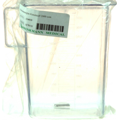 URINSAMMELGLAS 2000 ml Kunststoff m.Deckel - 1Stk