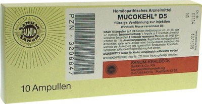MUCOKEHL D 5 Ampullen - 10X1ml - L - N