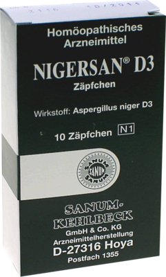 NIGERSAN D 3 Zäpfchen - 10Stk
