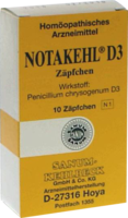 NOTAKEHL D 3 Zäpfchen - 10Stk - L - N