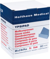 MULLKOMPRESSEN YPSIPAD 5x5 cm steril 8fach - 25X2Stk