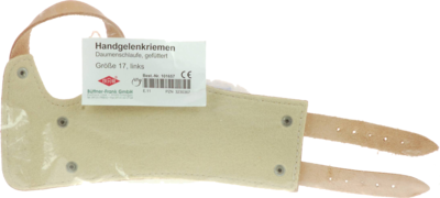 HANDGELENKRIEMEN 17 Leder links 2 Schn.gef. - 1Stk