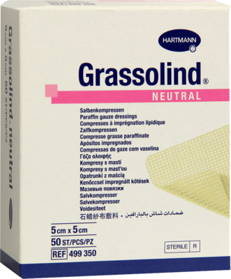 GRASSOLIND Salbenkompressen 5x5 cm steril - 50Stk
