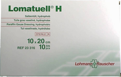 LOMATUELL H Salbentüll 10x20 cm steril - 10Stk