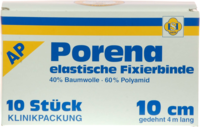 PORENA elast.Mullbinde 10 cm weiß o.Cello - 10Stk