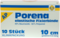 PORENA elast.Mullbinde 10 cm weiß o.Cello - 10Stk