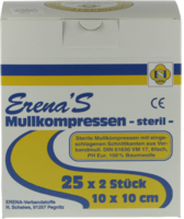 ERENA Mullkompr.10x10 cm steril 8fach - 25X2Stk