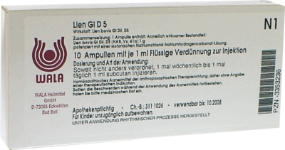 LIEN GL D 5 Ampullen - 10X1ml