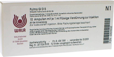 PULMO GL D 5 Ampullen - 10X1ml