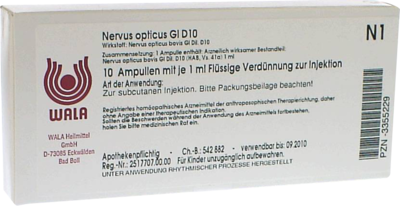 NERVUS OPTICUS GL D 10 Ampullen - 10X1ml