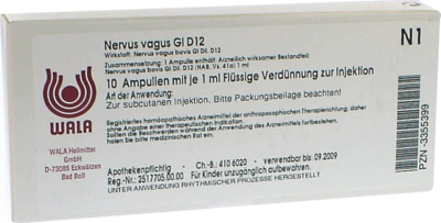 NERVUS VAGUS GL D 12 Ampullen - 10X1ml