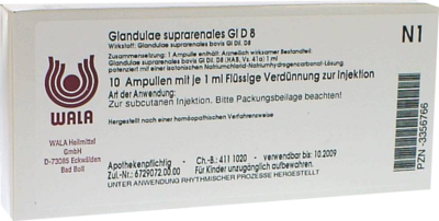 GLANDULAE SUPRARENALES GL D 8 Ampullen - 10X1ml