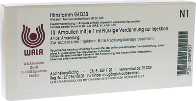 HIRNSTAMM GL D 30 Ampullen - 10X1ml