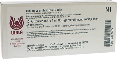 FUNICULUS UMBILICALIS GL D 12 Ampullen - 10X1ml