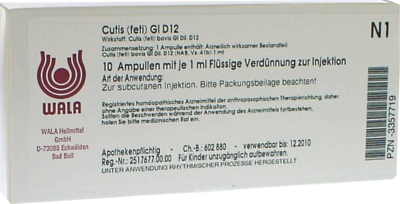 CUTIS feti GL D 12 Ampullen - 10X1ml