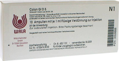 COLON GL D 5 Ampullen - 10X1ml