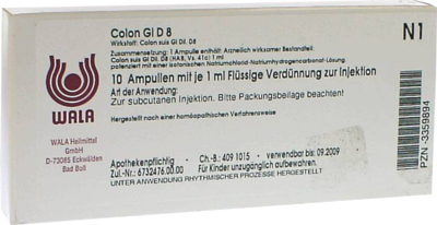 COLON GL D 8 Ampullen - 10X1ml