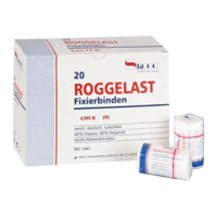 ROGGELAST Fixierbinden 8 cmx4 m in Cellophan - 1Stk